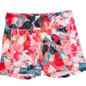 ZYIA Multicolor Floral Women's Athletic Shorts